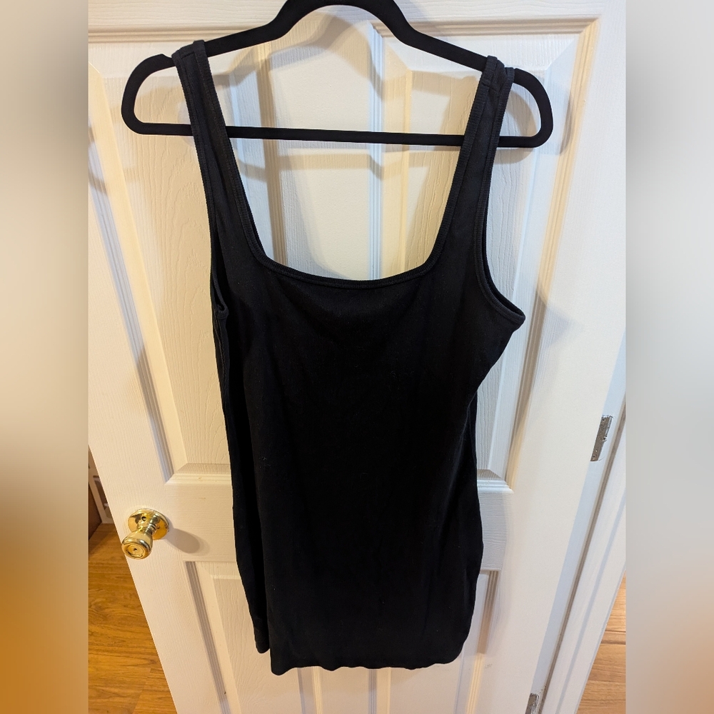 Hollister Black Fitted Sleeveless Mini Dress